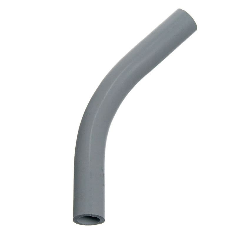 Carlon UA6AF SCH 40 Plain End Standard Radius Conduit Elbow, 1 in Trade, 30 deg, PVC